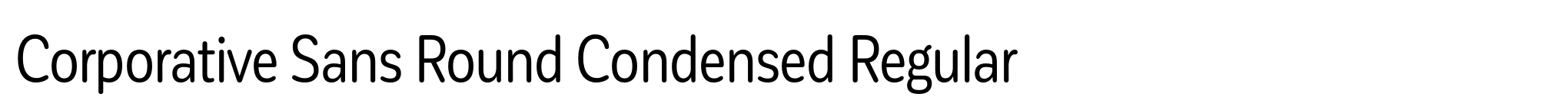 Corporative Sans Round Condensed Regular image